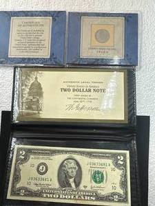 Liberty Head Nickel & $2 Bill