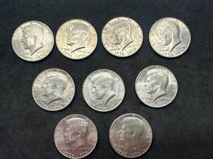 Lot of 9 Kennedy Centennial Half Dollars