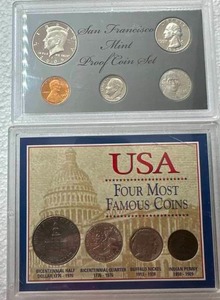 Four Most Famous Coins & Mint Proof Set