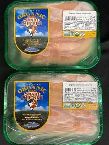 C - Two Packs of Organic Chicken Tenderloins - Approx Weight 2.46 lb