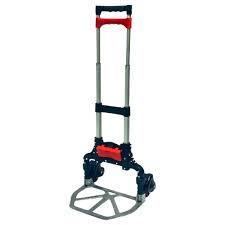 lot 11 image: Magna Cart 150 lbs. Stair Climbing 6-Wheel Folding Aluminum Hand Truck with Tote Attachment