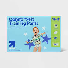 lot 6 image: Set of 4 Boys Disposable Training Pants - 3T-4T - 24ct - up&up