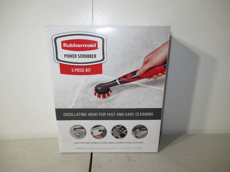 lot 7 image: Rubbermaid Power Scrubber 5-piece Kit