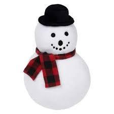 lot 40 image: Brentwood Originals Holiday Decorative Pillow-Snowman