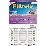 lot 107 image: Filtrete Ultra Allergen Reduction Deep Pleat Filter 16x25x5 MERV 12, Electrostatic, Captures Dust & Pet Dander