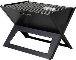 lot 113 image: Fire Sense HotSpot Notebook Portable Charcoal Grill in Black