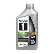 lot 115 image: Set of 4 Mobil, Motor Oil, 1, Advanced Fuel Economy Full Synthetic, 0W-20