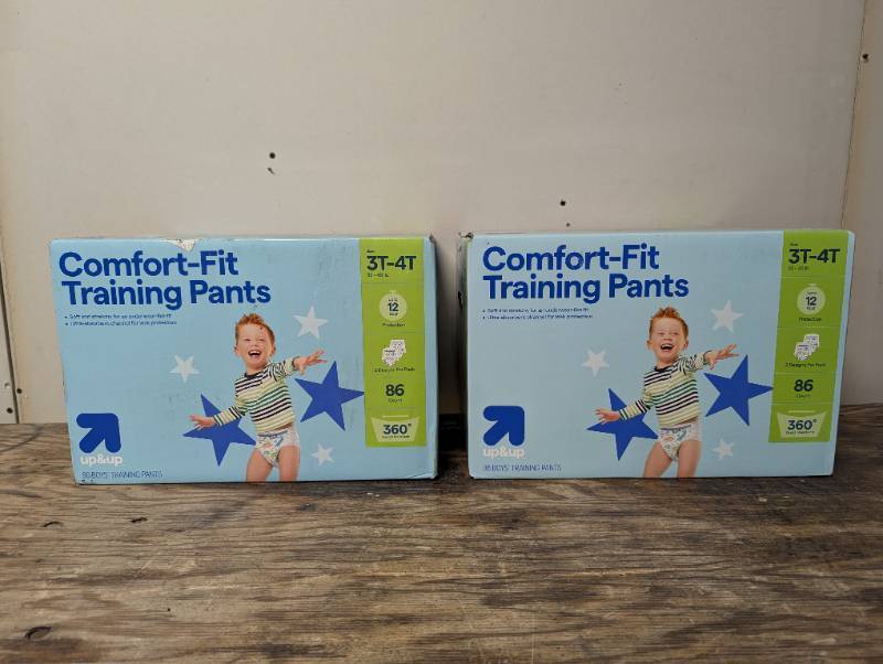 lot 700 image: 2 Cases - Boys Disposable Training Pants - 3T-4T - 86ct - up&up - 172 Total
