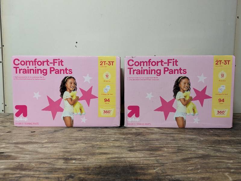 lot 710 image: 2 Cases - Girls Disposable Training Pants - 2T-3T - 86ct - up&up - 172 Total