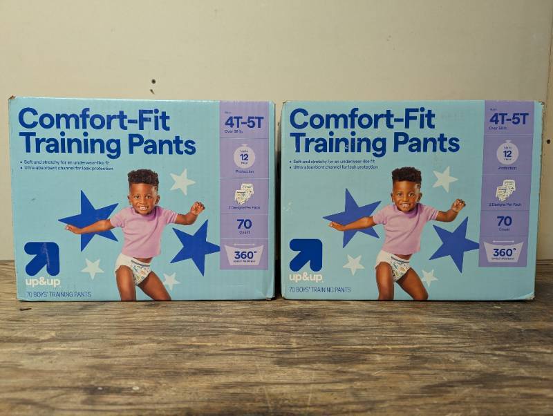 lot 718 image: 2 Cases - Boys Disposable Training Pants - 4T-5T - 86ct - up&up - 172 Total