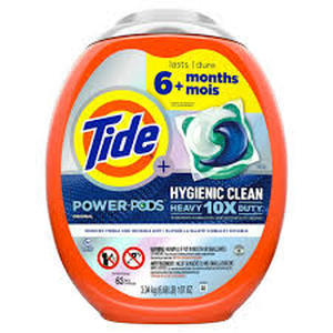 lot 5 image: Tide Original Hygienic Clean HE Compatible Heavy Duty Power Pods Laundry Detergent Soap Pacs-63ct