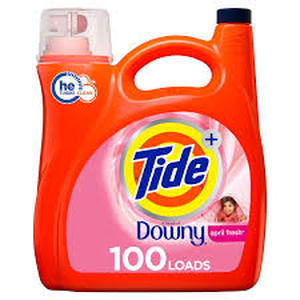 lot 29 image: Tide Downy April Fresh He, 100 Loads Liquid Laundry Detergent, 154 fl oz