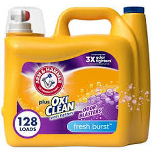lot 35 image: Arm Hammer Plus OxiClean Odor Blasters Liquid Laundry Detergent-166.5 fl oz