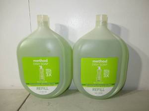 lot 60 image: Set of 2 Method Lime  Sea Salt Dish Soap Refill - 54 fl oz