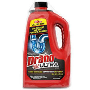 lot 66 image: Drano Max Gel Liquid Clog Remover 80 oz