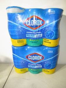 lot 68 image: Set of 2 Clorox Disinfecting Wipes Value Pack Bleach Free Cleaning Wipes - 75ct3pk