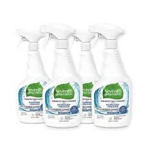 lot 15 image: Set of 4 Seventh Generation Fragrance Free Disinfecting Cleaner with Hydrogen Peroxide