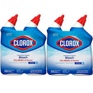 lot 18 image: Set of 4 Clorox Rain Clean Toilet Bowl Cleaner - 24 fl oz