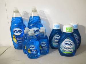lot 75 image: Bulk Lot of Dawn Dish Soap and Dishwasher Spray-8 Units