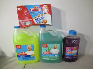 lot 81 image: Mixed Lot of Mr. Clean Multi-Surface Cleaners & Magic Erasers