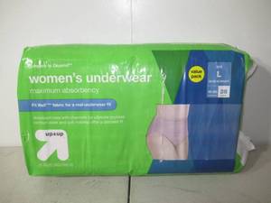 lot 129 image: Incontinence Underwear for Women - Unscented - Maximum Absorbency - up&up-L-28ct