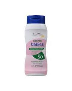 lot 147 image: Set of 3 Studio Selection Sunscreen Lotion For Babies Spf 50 NEW 8 OZ.