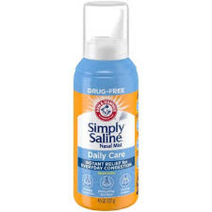 lot 149 image: Set of 2 Simply Saline Nasal Care Daily Relief Mist Spray - 4.5oz