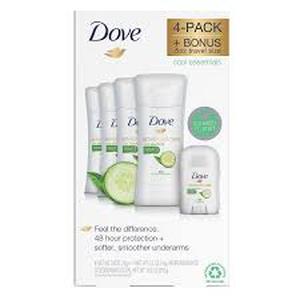 lot 150 image: Dove Advanced Care Invisible Deodorant, 2.6 oz, 4-pack