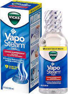 lot 166 image: Vicks VapoSteam Cough Suppressant Liquid 8 oz (Pack of 3)