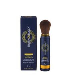 lot 179 image: Brush On Block SPF 30 Mineral Powder Sunscreen, Refillable, Broad Spectrum, Water Resistant Face Protection, For All Skin Tones & Types-translucent