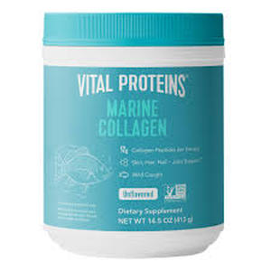 lot 181 image: Vital Proteins Marine Collagen Peptides Powder Supplement for Skin Hair Nail Joint - Hydrolyzed Collagen - 12g per Serving - 14.5oz Canister