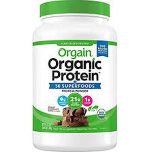 lot 182 image: Orgain Organic Protein and Superfoods Plant Based Protein Powder, Creamy Chocolate Fudge, 2.7 lbs
