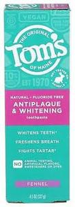lot 184 image: Toms of Maine Whole Care Natural Toothpaste with Fluoride, Spearmint, 4 Ounce (Pack of 3)