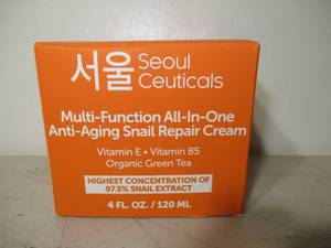 lot 157 image: Seoul Ceuticals Korean Skin Care Snail Repair Cream - Korean Moisturizer Night Cream 97.5% Snail Mucin Extract - All In One Recovery Power, 2oz