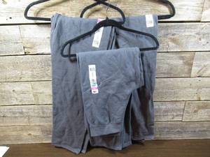 Set of 3 Fruit Of The Loom Open Bottom Womens Sweatpants-Slate Grey-Small