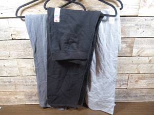 Mixed Lot of 3 Fruit Of The Loom Open Bottom Womens Sweatpants-Black Slate Grey-2XL