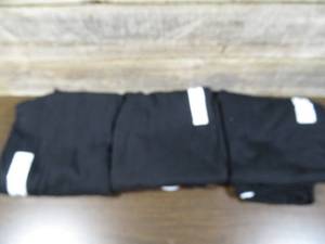 Set of 3 Fruit of the Loom Mens EverSoft Fleece Elastic Bottom Sweatpants with Pockets-Black-Small