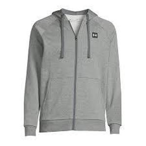Under Armor Zip Up Hoodie-Medium- Gray