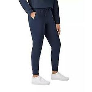 Members Mark Womens Travel Jogger-Black-Small