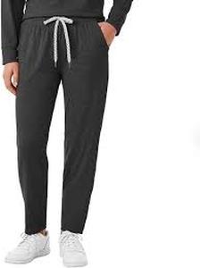 Members Mark Mens Favorite Soft Pants-Black Soot Heather-XX-Large