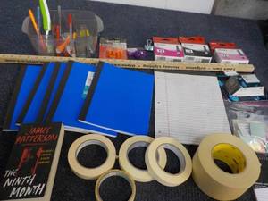 Random Lot Tape, Notebooks, Post-it...