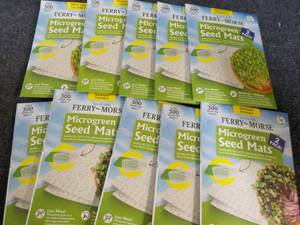 10 Ferry Morse Microgreen Seed Mats...