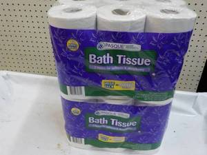 24 Jumbo Rolls 2 Ply Pasque Bath Ti...