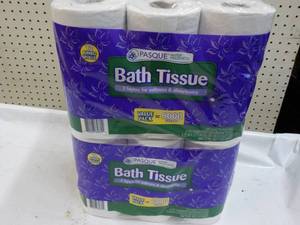 24 Jumbo Rolls 2 Ply Pasque Bath Ti...