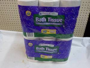 24 Jumbo Rolls 2 Ply Pasque Bath Ti...