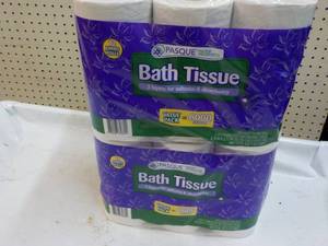 24 Jumbo Rolls 2 Ply Pasque Bath Ti...