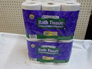 24 Jumbo Rolls 2 Ply Pasque Bath Ti...