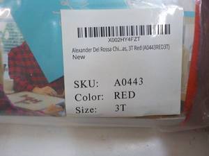 Alexander Del Rossa PJs size 3T...