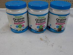 3 x 18 oz Organic Organic Protein...