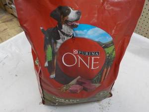 4 lb. Purina One Dog Food...